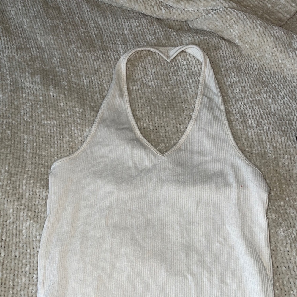 White halter top